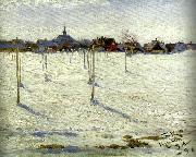 Peter Severin Kroyer hornbaek in winter painting